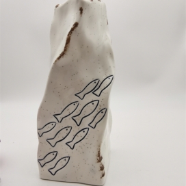 CERAMIC OCEAN DECORATION VASE